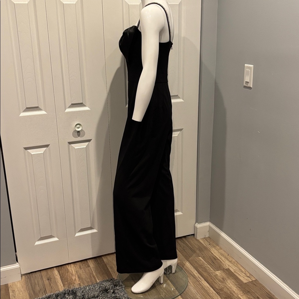 NWOT Eliza J rhinestone strap and bow detail jumpsuit - Picture 10 of 14